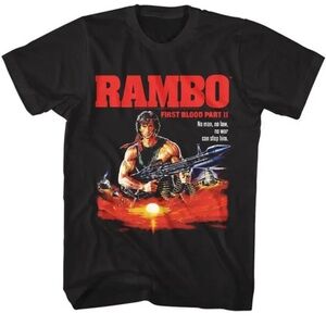 Set of 2 Rambo Short Sleeve T-Shirts 100% cotton.